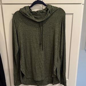 Athleta Gray Hooded Top